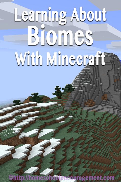 Week1 Learning about Biomes Using Minecraft as your base. Teaching Biomes, Minecraft Classroom, Biomes Activities, Minecraft Activities, Ideas For Learning, Ecosystems Projects, Minecraft School, 6th Grade Science, Homeschool Encouragement