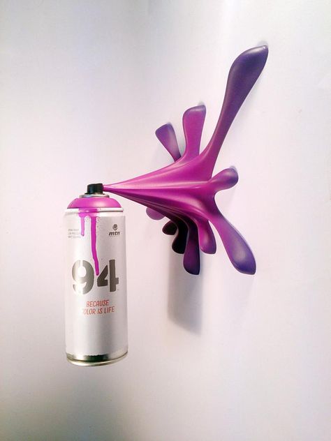 MTN94 Splash Spraycan Graffiti Sculpture | Etsy Graffiti Sculpture, Spray Paint Can, Spray Can Art, Dynamic Action, Graffiti Writing, Graffiti Doodles, Spray Paint Cans, Toy Sculpture, Graffiti Murals