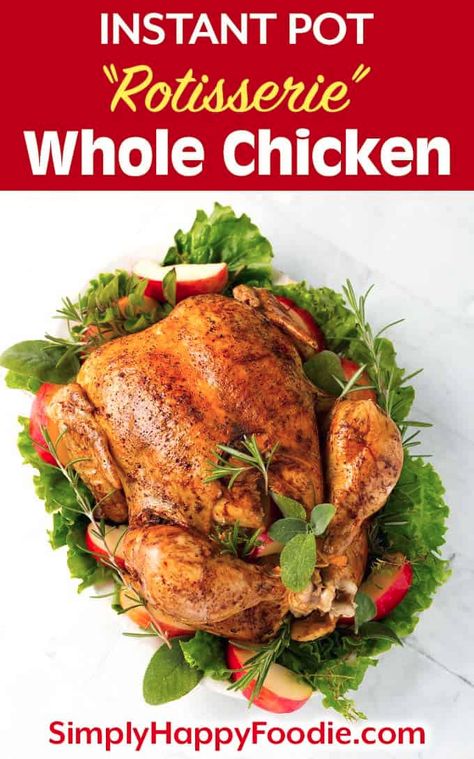 Chicken Spice Rub, Pressure Cooker Whole Chicken, Food Instant Pot, Instant Pot Whole Chicken, Oven Roasted Whole Chicken, Cook A Whole Chicken, Whole Chicken Recipe, Whole Chicken Recipes, Whole Roasted Chicken