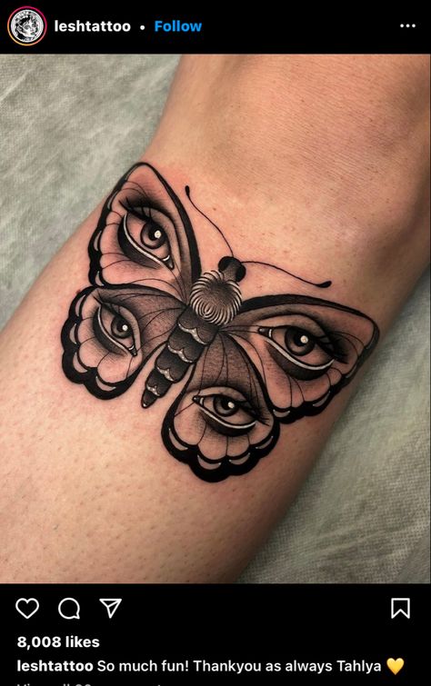 Butterflies With Eyes Tattoo, Neck Tattoos Women Throat Butterfly, Women’s Neck Tattoos, Mariposas Tattoo, Coverup Ideas, Realistic Butterfly Tattoo, Borboleta Tattoo, Eyes Tattoo, Mystical Tattoos