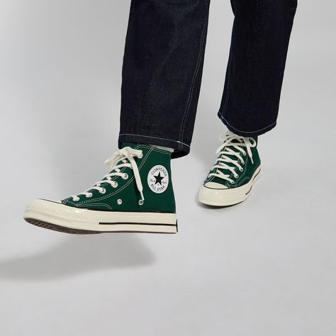 Converse Collection, 1970s Design, Burgundy Shoes, Green Converse, Converse Chuck 70, Chuck 70, Swag Shoes, Sneakers Outfit, Dream Shoes