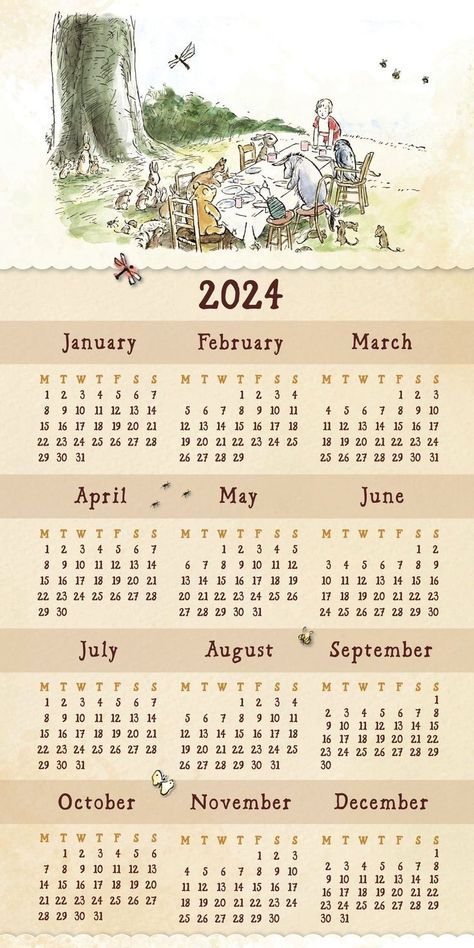 Art Core, Art Buildings, Piglet Eeyore, Classic Winnie The Pooh, Cute Calendar, Christopher Robin, Vertical Poster, Family Organizer, Calendar Design