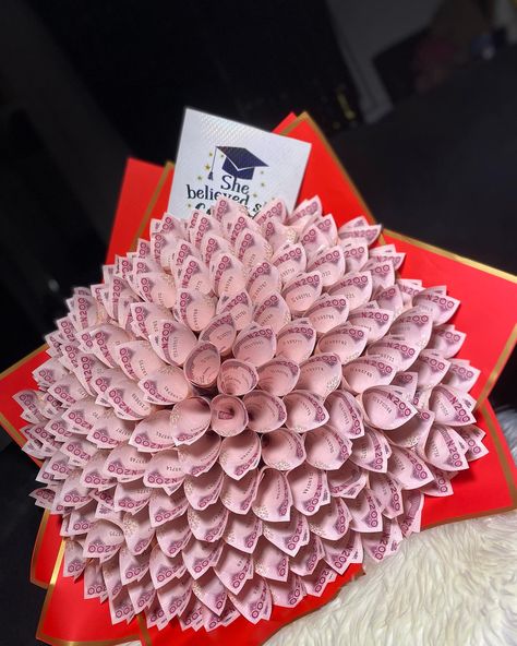 Graduation szn 30k Money Bouquet 30k Money, Cash Bouquet, Paper Flowers Craft Tutorial, Money Bouquet, Flowers Craft, Best Small Business Ideas, Graduation Diy, Paper Flowers Craft, Craft Tutorial