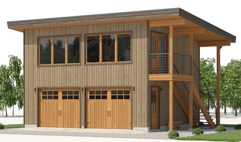 house design garage-g813 1 Garage Loft Apartment, Above Garage Apartment, Two Story Garage, Garage Apartment Floor Plans, Garage With Living Quarters, Floor Planning, Cottage Patio, Garage Plans With Loft, Garage Apartment Plan