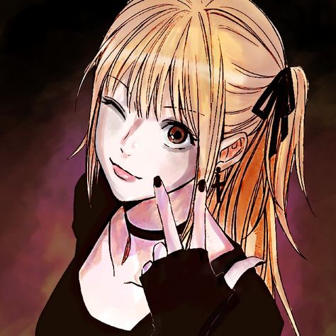 Misa Aesthetic Icon, Misa Profile Picture, Miss Amane Icon, Misa Pfp Manga, Misa Amane Pfp Manga, Miss Amane Pfp, Misa Misa Pfp, Pfp Misa, Misa Aesthetic