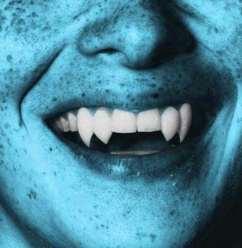 Shot of a smiling mouth with fangs and nose, skin is cyan and very freckled Tiefling Paladin, Dnd Tiefling, Lenalee Lee, Tiefling Bard, Arcane Trickster, Perfect Color Combinations, Aleister Crowley, Colors For Skin Tone, Danny Phantom