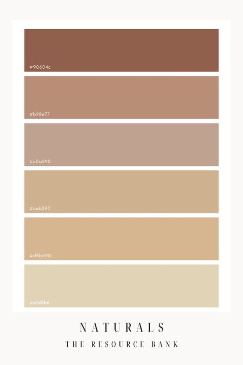 A natural colour palette, filled with warm toned nudes and browns. Use this beautiful colour palette to build a cohesive Canva design Collor Pallete Beige, Brown Color Plattes, Brown Tone Palette, Tan Color Palette Clothes, Brown Tones Palette, Brown Gold Colour Palette, Light Tan Color Palette, Sandstone Colour Palette, Oatmeal Colour Palette