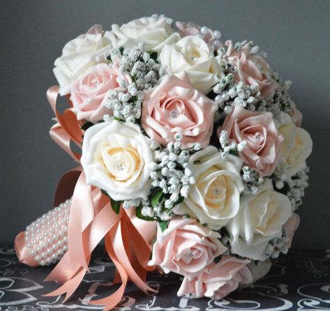 Artificial Rose Bouquet, Bouquet Of Flowers For Wedding, Wedding Flower Bouquets Bridal, Wedding Flowers For Bride, Flower For Bride, Bridal Flowers Bouquet, Flowers For The Bride, Bridal Bouquet Roses, Bride Flower Bouquet