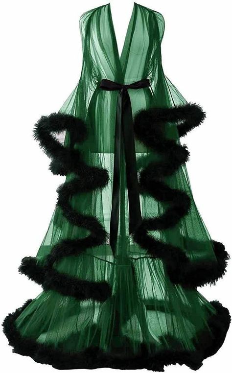 Feather Bridal Robe, Fancy Robes, Slytherin Clothes, Slytherin Outfit, Slytherin Fashion, Robe Wedding, Wedding Scarf, Bridal Robe, Cute Lingerie