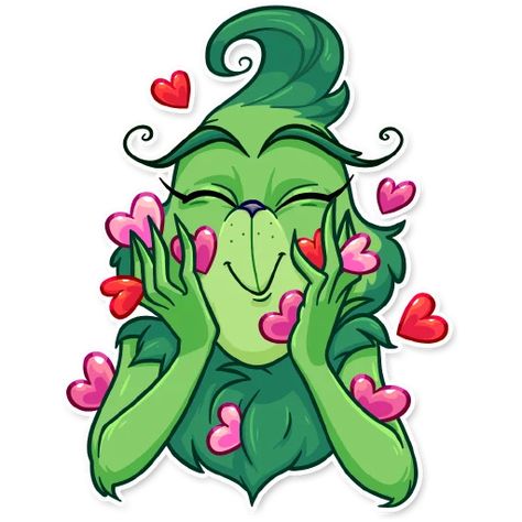 Telegram Sticker 🎁 from «Grinch» pack Grinch Drawings, The Grinch Cartoon Drawing, The Grinch Aesthetic Cartoon, Grinch Illustration Art, Grinch Art, How The Grinch Stole Christmas Cartoon, The Grinch Stickers, Grinch Stickers, O Grinch