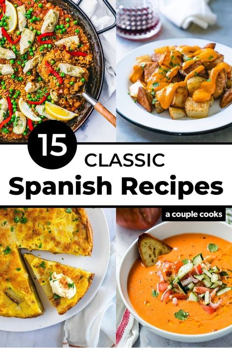 Easy Spanish Recipes, Spanish Dinner, Traditional Spanish Recipes, Paella Recipe, Spanish Recipes, Spain Food, Tapas Recipes, Clam Recipes, Spanish Cuisine