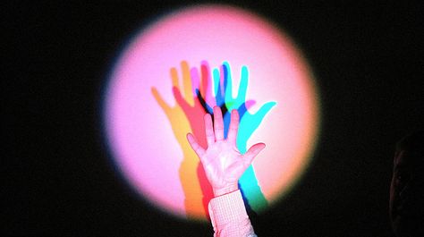 Colored Shadows by The Physics Classroom, via Flickr  #SHERRIHILLSTYLE  #CHOOSEMESHERRIHILL  #PICKMESHERRIHILL  #IMRAISINGMYHAND Colored Shadow, Three Primary Colors, Blue Pigment, 강아지 그림, Yellow Painting, Complementary Colors, World Of Color, Photography Inspo, Light And Shadow