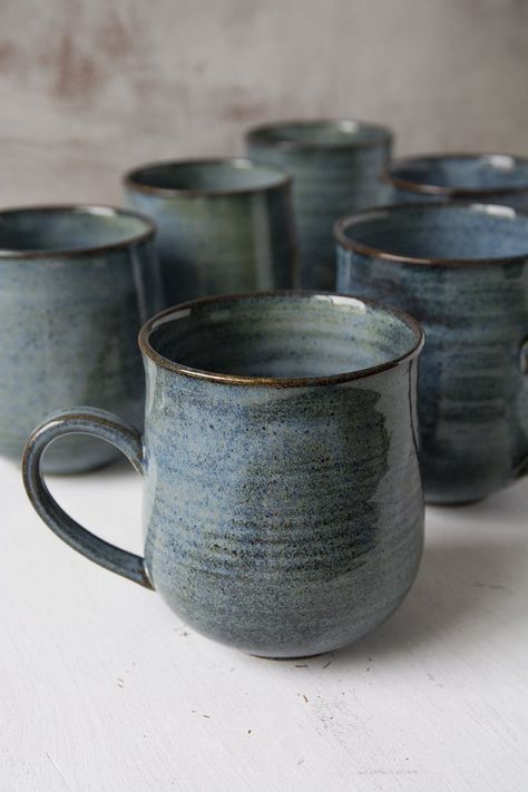 Handmade Pottery Mugs for Your Perfect Cup of Coffee or Tea :) – Page 2 – Mad About Pottery Hand Made Pottery, Pottery Supplies, Coffee Ritual, Speckled Clay, Blue Pottery, Pottery Mug, Pottery Designs, Pottery Mugs, Bring It