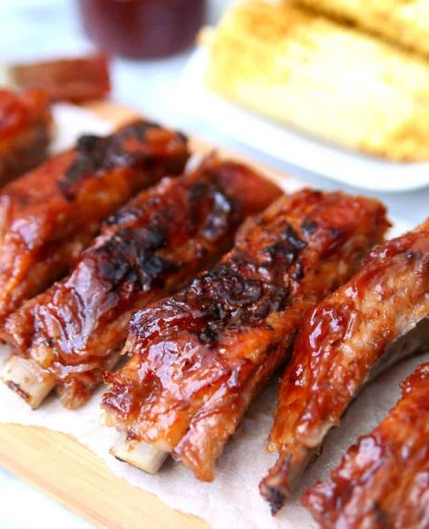 Raspberry Bbq Sauce Recipe, Bbq Rib Sauce, Food To Impress, Barbecued Ribs, Glazed Ribs, Bbq Recipes Ribs, Rib Sauce, Pork Spare Ribs, Grilled Food