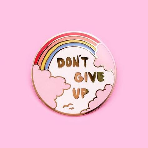 Rainbow Badge, Rainbow Pin, Enamel Pin Collection, Backpack Pins, Cool Pins, Pink Clouds, Button Badge, Pin Jewelry, Hard Enamel Pin