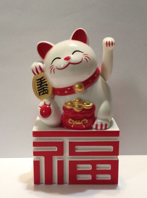 Japanese Fortune, Japanese Place, Lucky Cat Tattoo, Good Luck Cat, Chinese Feng Shui, Beckoning Cat, Money Cat, Simons Cat, Lucky Fortune