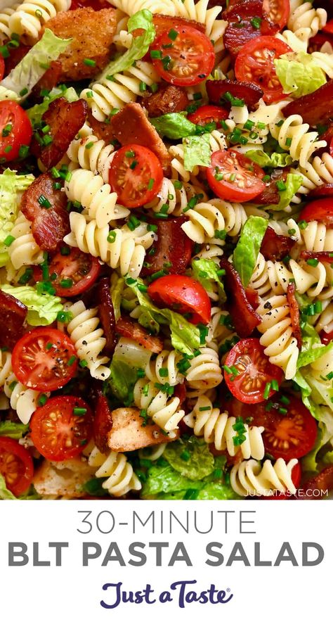 Light Pasta Salad, Light Pasta Salads, Blt Salad Recipe, Bacon Pasta Salad, Salad Recipes With Bacon, Dinner 2023, Blt Pasta Salad, Blt Pasta, Blt Pasta Salads