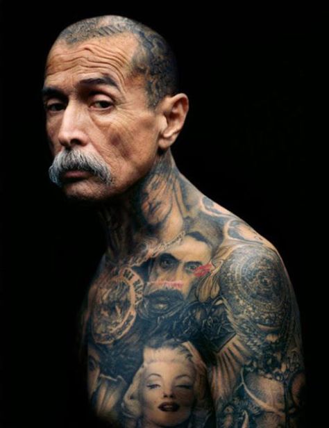 22+ Tattooed Seniors Answer The Eternal Question: How Will Your Ink Look When You're 60 Years Tattoo, Traditional Chicano Tattoos, Tattoos Quote, Art Chicano, Best Neck Tattoos, See Tattoo, Estilo Cholo, Tattoo Trend, Chicano Tattoos