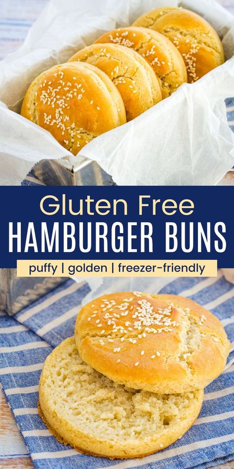 Gluten Free Hamburger Buns Recipe, Gluten Free Hamburger Buns, Gluten Free Hamburger, Homemade Burger Buns, Burgers Chicken, Gluten Free Burger, Homemade Hamburger Buns, Gluten Free Buns, Grain Bread