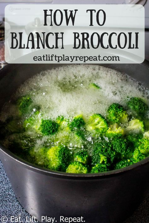 How To Blanch Broccoli, Blanch Broccoli, Blanching Broccoli, Blanched Broccoli, Clean Eating Vegetarian, How To Make Broccoli, Clean Eating Lifestyle, Fresh Broccoli, Frozen Veggies