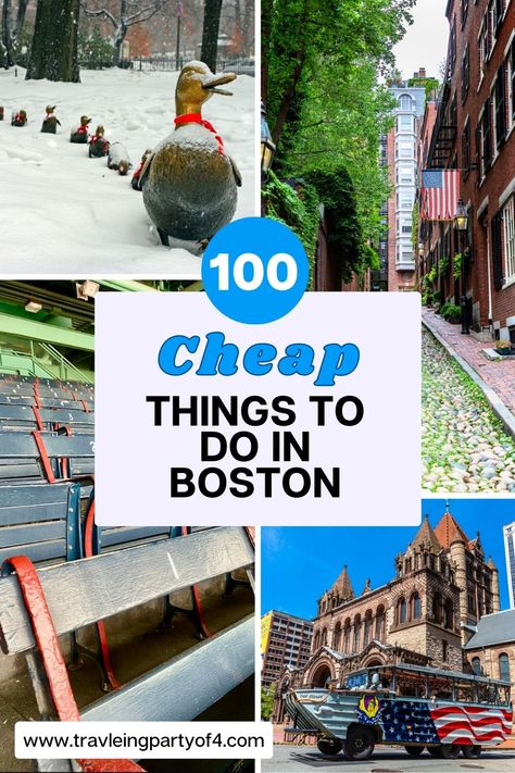 Welcome to the city of Boston, where rich history meets modern charm. As a popular tourist destination, Boston offers endless activities and attractions that showcase its cultural significance. While exploring this bustling metropolis without breaking the bank may seem daunting, this guide is here to help budget-conscious travelers make the most out of their trip by highlighting over 100 best cheap things to do in Boston. From scenic strolls along iconic walkways to free museum visits and afford Boston Tourist Attractions, Hotel Room Hacks, Things To Do In Boston, To Do In Boston, Road Trip Food, Boston Things To Do, Cheap Things To Do, Tourist Guide, Family Getaways