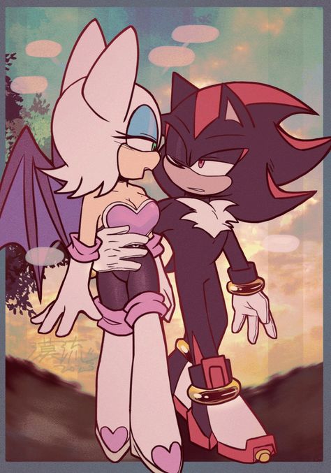 Shadow And Rouge, Sonic The Movie, Rouge The Bat, Sonic Funny, Sonic Adventure, Sonic And Shadow, Hello Kitty Iphone Wallpaper, Sonic Fan Art, Sonic Art