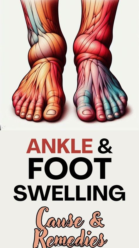 Ankles, feet, legs are swollen? Here's list of current causes and how to bring the swelling down! My best tips as a physical therapist: home remedies? Exercises? Water retention? Feet Swelling Causes, Ankle Swelling Causes Of, Swollen Ankles Remedies, Foot Swelling Remedy, Swollen Legs Causes, Ankle Swelling Remedies, Leg Swelling Remedies, Feet Swelling Remedies, Sore Legs Remedy