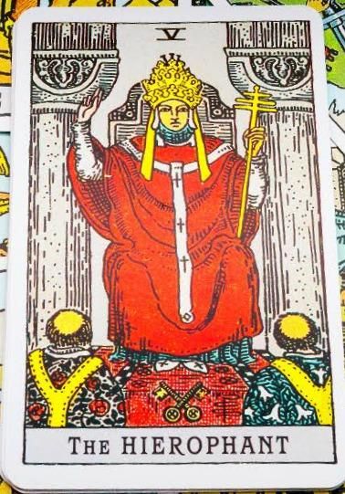 List Of Tarot Cards, Hierophant Tarot, Tarot Prediction, Tarot Significado, Card Meanings, Major Arcana Cards, Tarot Meanings, Birth Cards, The Hierophant