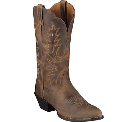 Ariat-Heritage Western R Toe Boot Cowgirl Boots Wedding, Ariat Cowboy Boots, Country Shoes, Brown Cowboy Boots, Boots Store, Wedding Boots, Ariat Boots, Western Boots Women, Rounded Toe Boots