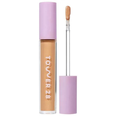 Swipe All-Over Hydrating Serum Concealer - Tower 28 Beauty | Sephora Tower 28 Beauty, Serum Concealer, Tower 28, Covering Dark Circles, Hydrating Serum, K Beauty, Dark Circles, Concealer, Sephora