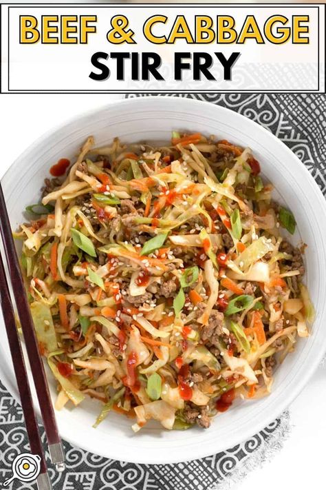 This Southwest Beef and Cabbage Stir Fry is a fast, easy, and flavorful way to make sure dinner is filled with plenty of vegetables. Turkey Stir Fry Recipes, Beef And Cabbage Stir Fry, Asian Cabbage, Turkey Stir Fry, Fry Food, Cabbage Stir Fry, Beef And Cabbage, Budget Bytes, Beef Stir Fry