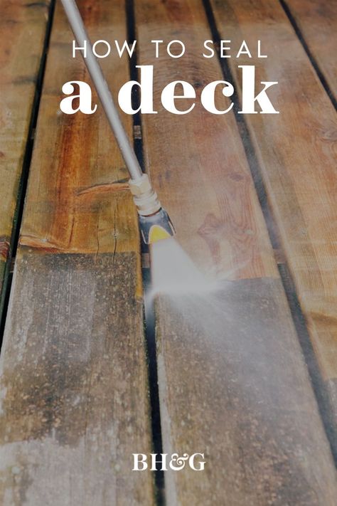 Sealing A Deck, Deck Finishing Ideas, Deck Sealing Ideas, Thompsons Water Seal Deck, Deck Sealant, Deck Sealer, Deck Stain Colors, Deck Sealing, Pressure Treated Deck