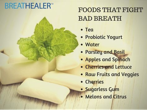 How To Get Better Smelling Breath, How To Prevent Bad Breath, How To Get Rid Of Bad Smell From Mouth, How To Get Good Breath, Herbal Cabinet, Causes Of Bad Breath, Prevent Bad Breath, Probiotic Yogurt, Bad Breath Remedy