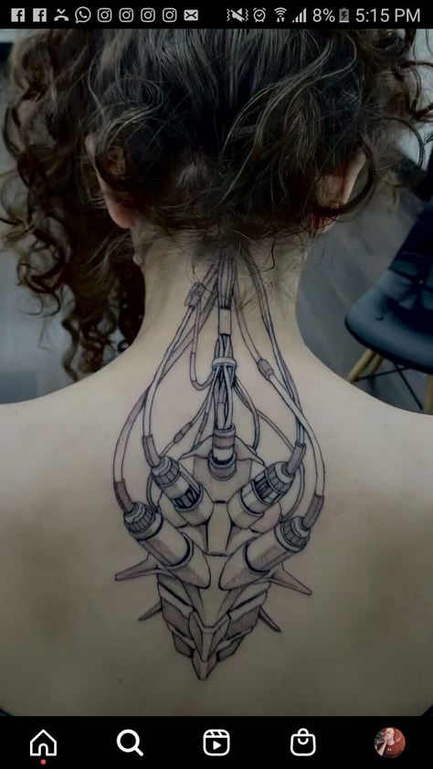 Mecha Tattoo, Biomech Tattoo, Tech Tattoo, Wizard Tattoo, Cyberpunk Tattoo, Electric Tattoo, Best Tattoo Ever, Punk Tattoo, Tattoo Practice