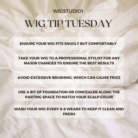 🌟 Wig Tip Tuesday Alert! 🌟⁠ ⁠ Today's post is packed with helpful wig tips and tricks straight from the experts at WigStudio1.com! 💁‍♀️✨ Whether you're a wig newbie or a seasoned pro, these insights are sure to make your wig-wearing experience even better.⁠ ⁠ #WigLove #WigCare #WigStyling #WigTipTuesday #WigTips #WigStudio1⁠ #wigtipsandtricks Wig Tips, Wig Business, Tip Tuesday, Professional Stylist, Business Ideas, Keep It Cleaner, Tips And Tricks, Concealer, Wigs