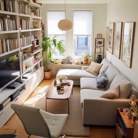 9+ Charming and Efficient Tiny Living Room Ideas for Every Home • 333+ Images • [ArtFacade] Tiny Living Room Set Up, Minimalist Living Room Small Space, Narrow Lounge Ideas, Tiny Lounge Room Ideas, Narrow Small Living Room, Small Lounge Ideas, Tiny Living Room Ideas, Tiny Living Room, Compact Apartment