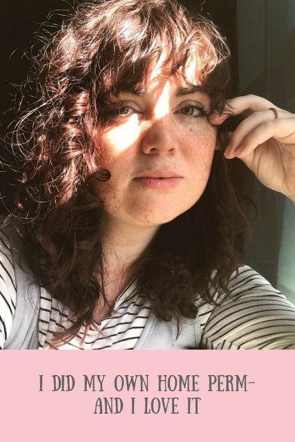 I did my own home perm-- and I LOVE it. Perm At Home, How To Perm Hair At Home, How To Perm Your Hair At Home, At Home Perm, Diy Perm At Home Curls, Diy Perm, Volume Perm Fine Hair, Perm Hairstyles, At Home Perm Diy