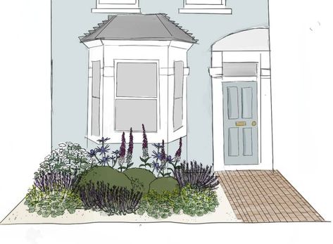 Small Front Gardens Idea, Small House Front Garden Ideas, Front Garden Planting Ideas Uk, Small Front Garden Fence Ideas, 1930s House Front Garden, New Build Front Garden Ideas, Semi Detached Front Garden Ideas, Small Victorian Front Garden, Tiny Front Garden Ideas Uk