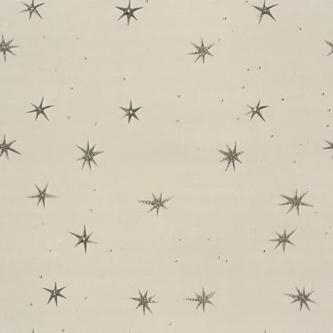 Stella Charme Wallpaper - Painted Paper Ivory Backdrop, Starlit Night, Wallpaper Ceiling, Scandinavian Bedroom, Refined Aesthetic, Star Wallpaper, Pattern Repeat, Big Girl Rooms, Wallpaper Bedroom