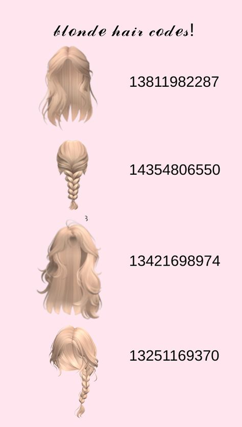 𝓁ℯ𝓉 𝓂ℯ 𝓀𝓃ℴ𝓌 𝒾𝒻 𝓎ℴ𝓊 𝓌𝒶𝓃𝓉 𝓈ℴ𝓂ℯ 𝒾𝓃 𝒷𝓇ℴ𝓌𝓃! Hair Codes Blonde Bloxburg, Berry Avune Blonde Hair Codes, Barry Avenue Blonde Hair Codes, Blond Bloxburg Hair Codes, Messy Hair Codes For Berry Ave, Berry Ave Blond Hair Codes, Bloxburg Bangs Codes Blonde, Berry Avenue Codes Blonde Hair Clip, Roblox Blonde Braid Hair Codes