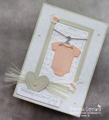 TeeGee Inspirations: Stampin' Up! Basic Beige Cutest Onesie Stampin Up Cards, Stampin Up Cutest Onesie, Stampin Up Baby Cards, Welcome Baby Cards, Baby Cards Handmade, Card Inspo, Stamping Ideas, Birthday Cards Diy, Stamping Up Cards