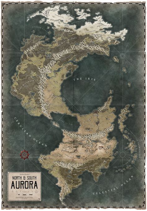 Fantasy World Map Cartography, Fantasy World Maps, Fantasy Map Making, Dnd World Map, Imaginary Maps, Fantasy World Map, Savage Worlds, Writing Fantasy, Fantasy Maps