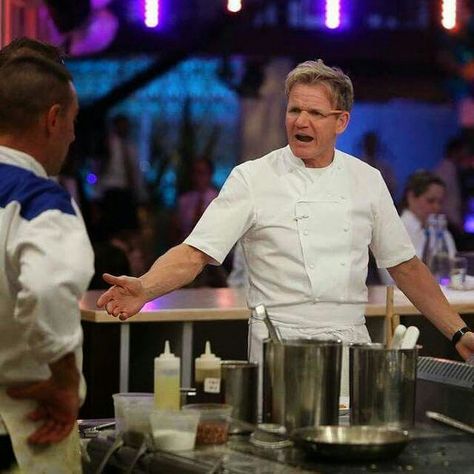 Chef Gordon Ramsey  ~  Hell's Kitchen Gorden Ramsay, Lamb Sauce, Chef Gordon, Hell's Kitchen, Just You And Me, Awesome Food, Hells Kitchen, Gordon Ramsay, Good Food