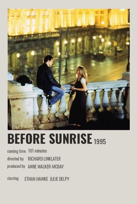 Before Sunrise Movie, Before Trilogy, Romcom Movies, Movie Card, Girly Movies, Film Posters Minimalist, See Movie, Movie Poster Wall, Girl Movies