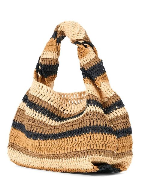 Crochet Bag Raffia, Rafia Bag, Crochet Boho Bag, Twisted Top, Shop Bags, Woven Raffia, Handbag Heaven, Raffia Bag, Macrame Design