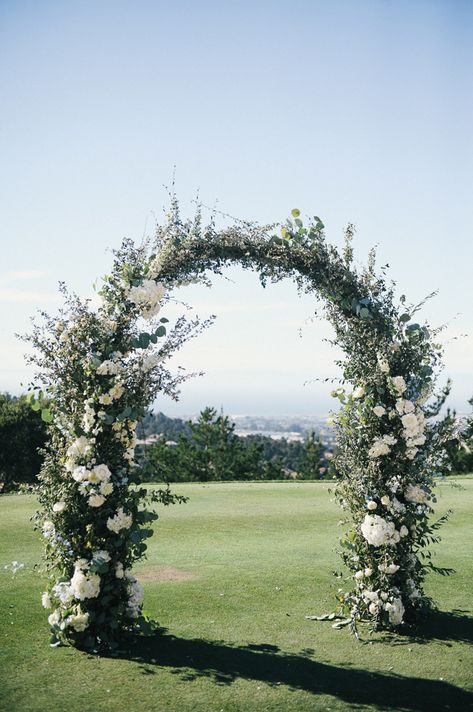 Floral Arbor, Wedding Locations California, Floral Arch Wedding, Carmel California, Wedding Ceremony Arch, Ceremony Design, Bouquet Flower, Outdoor Wedding Decorations, Floral Arch