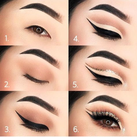 Monolid Eye Makeup, Beginner Makeup Kit, Monolid Makeup, Hooded Eye Makeup, Eye Makeup Steps, 4 Girls, Makeup Step By Step, Asian Eyes, Asian Eye Makeup