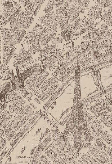 Vintage Paris Map, Maps Aesthetic, Art Parisien, Plan Paris, Paris Poster, Map Vintage, Paris Map, France Map, Picture Collage Wall