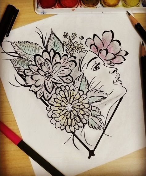 Art Sketches Women Empowerment, Women Empowerment Drawing, Easy Sketches, Drawing Competition, Women Motivation, Sketches Easy, Woman Drawing, Art Club, Dreamcatcher Tattoo