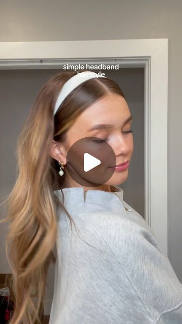 Cute Headband Hairstyles, Cute Headbands, Headband Hairstyles, Hair Inspo, Hair Inspiration, Hairstyles, Hair Styles, Hair, On Instagram